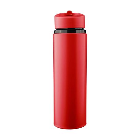 Bidón acero reciclado Zeno 500 ml con pajita