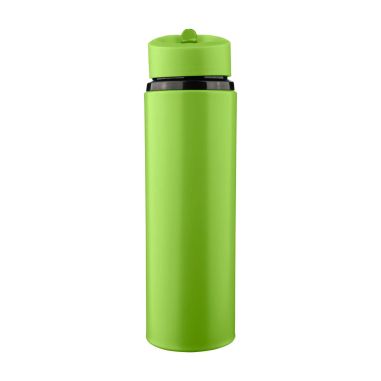 Bidón acero reciclado Zeno 500 ml con pajita