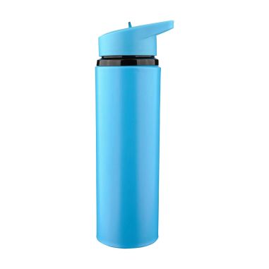 Bidón acero reciclado Zeno 500 ml con pajita