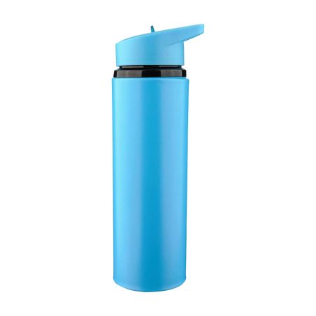 Bidón acero reciclado Zeno 500 ml con pajita