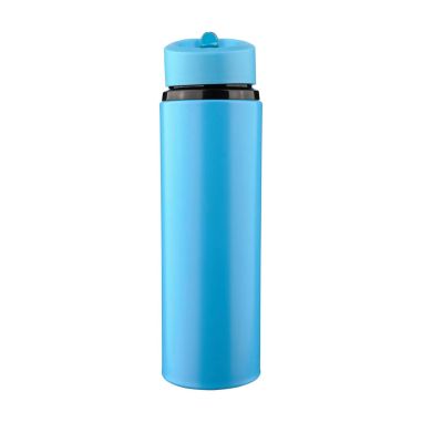 Bidón acero reciclado Zeno 500 ml con pajita