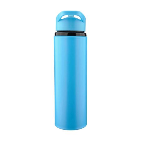 Bidón acero reciclado Zeno 500 ml con pajita