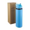 Bidón acero reciclado Zeno 500 ml con pajita - Imagen 176