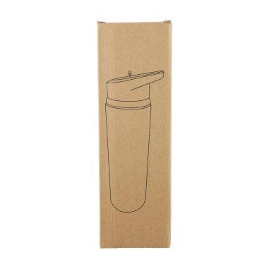 Bidón acero reciclado Zeno 500 ml con pajita