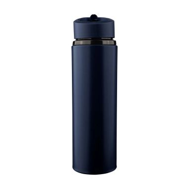 Bidón acero reciclado Zeno 500 ml con pajita