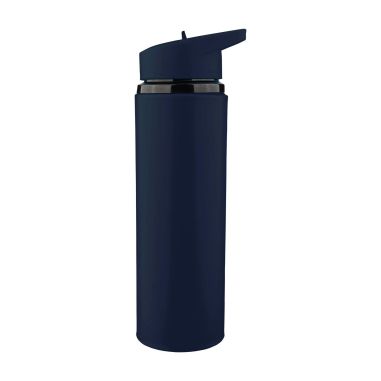 Bidón acero reciclado Zeno 500 ml con pajita