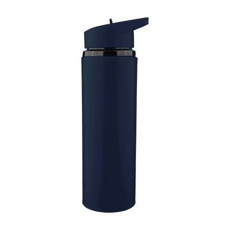 Bidón acero reciclado Zeno 500 ml con pajita