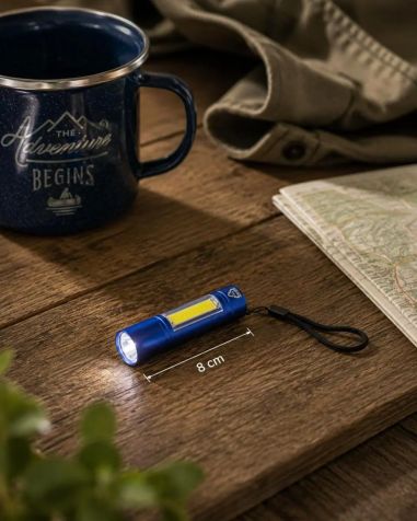 Linterna COB aluminio reciclado 80-100 lm 3 modos USB-C