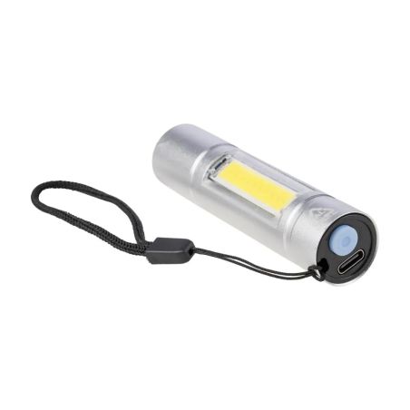 Linterna COB aluminio reciclado 80-100 lm 3 modos USB-C