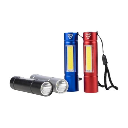 Linterna COB aluminio reciclado 80-100 lm 3 modos USB-C