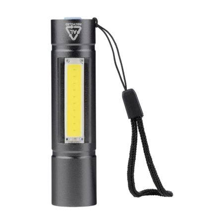 Linterna COB aluminio reciclado 80-100 lm 3 modos USB-C
