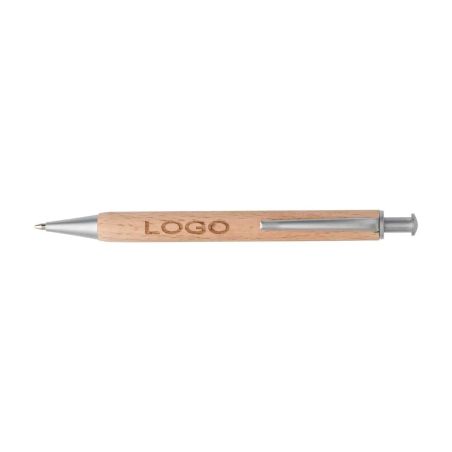 Bolígrafo madera haya latón Dokumental metal 14 cm