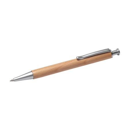 Bolígrafo madera haya latón Dokumental metal 14 cm