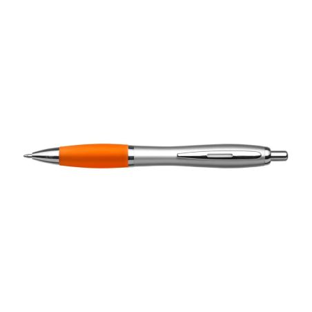 Bolígrafo ABS reciclado GRS grip goma tinta azul REACH