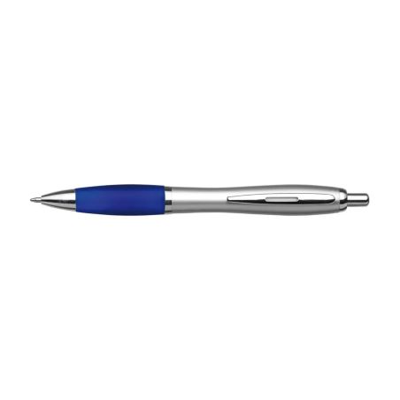 Bolígrafo ABS reciclado GRS grip goma tinta azul REACH