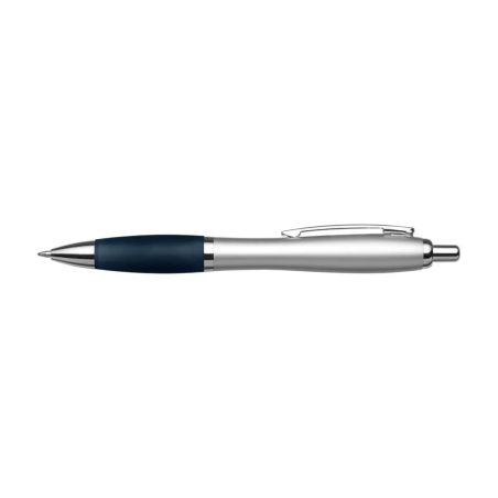 Bolígrafo ABS reciclado GRS grip goma tinta azul REACH