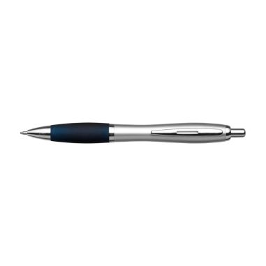 Bolígrafo ABS reciclado GRS grip goma tinta azul REACH