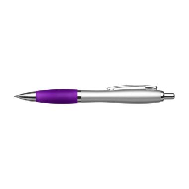 Bolígrafo ABS reciclado GRS grip goma tinta azul REACH
