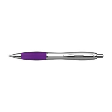Bolígrafo ABS reciclado GRS grip goma tinta azul REACH
