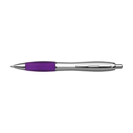 Bolígrafo ABS reciclado GRS grip goma tinta azul REACH