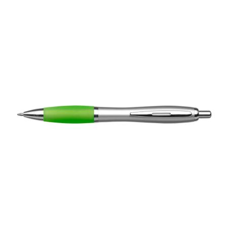 Bolígrafo ABS reciclado GRS grip goma tinta azul REACH