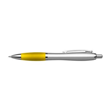 Bolígrafo ABS reciclado GRS grip goma tinta azul REACH