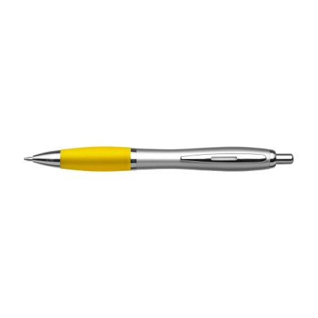 Bolígrafo ABS reciclado GRS grip goma tinta azul REACH