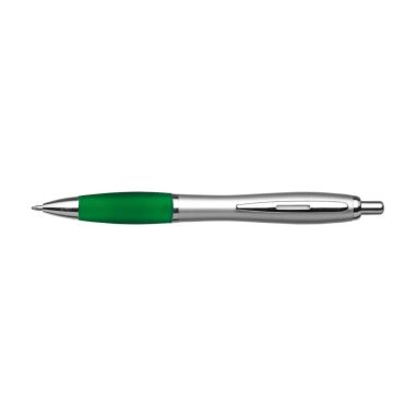 Bolígrafo ABS reciclado GRS grip goma tinta azul REACH