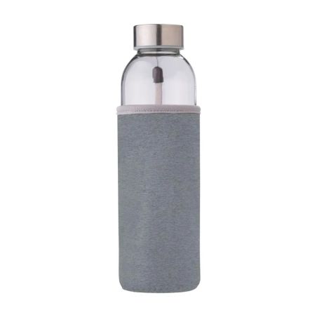 Botella de vidrio Nika de 500 ml con funda de neopreno