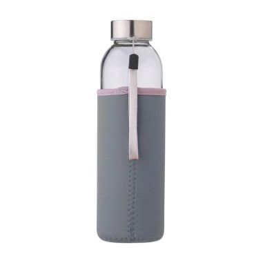 Botella de vidrio Nika de 500 ml con funda de neopreno