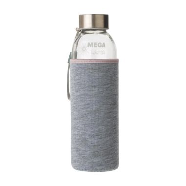 Botella de vidrio Nika de 500 ml con funda de neopreno
