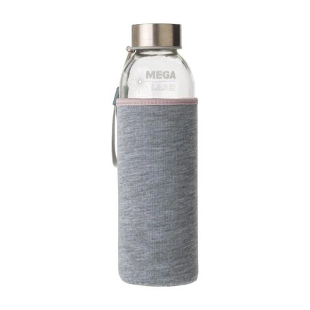 Botella de vidrio Nika de 500 ml con funda de neopreno