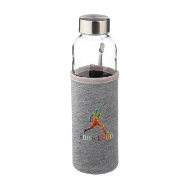Botella de vidrio Nika de 500 ml con funda de neopreno