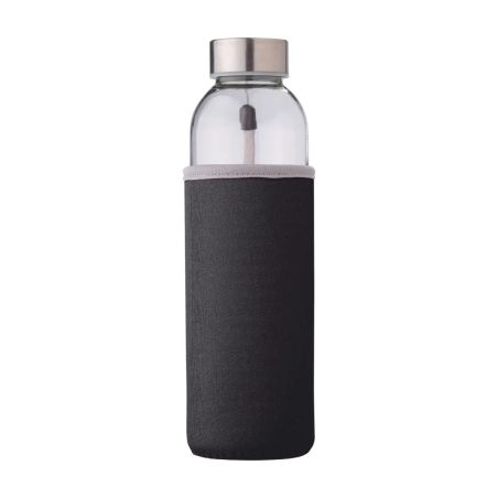 Botella de vidrio Nika de 500 ml con funda de neopreno