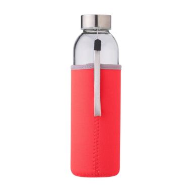 Botella de vidrio Nika de 500 ml con funda de neopreno