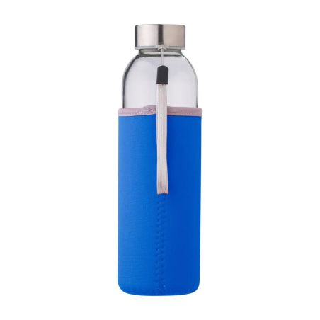 Botella de vidrio Nika de 500 ml con funda de neopreno