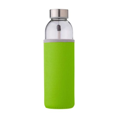 Botella de vidrio Nika de 500 ml con funda de neopreno