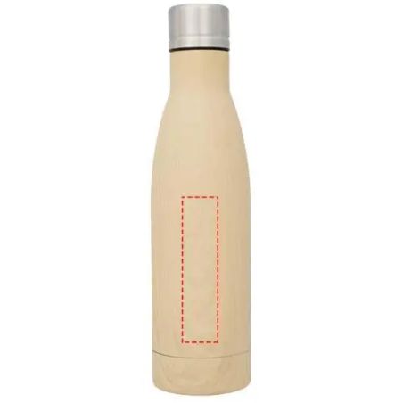 Bidón cobre 500 ml diseño madera