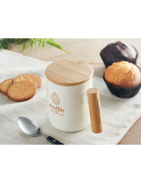 Taza de porcelana tapa 380 ml