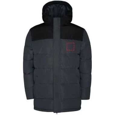 Chaqueta acolchada infantil con capucha fija