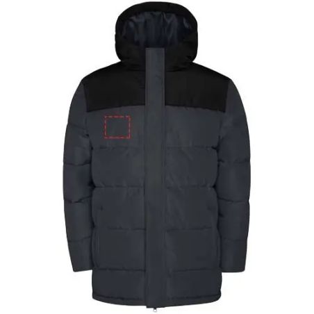 Chaqueta acolchada infantil con capucha fija