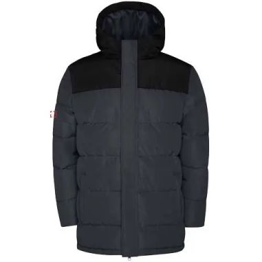 Chaqueta acolchada infantil con capucha fija