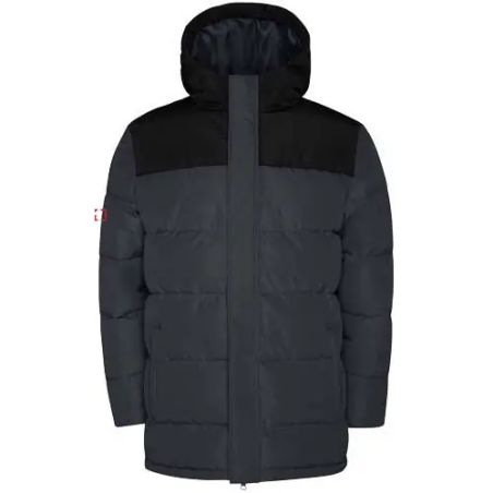 Chaqueta acolchada infantil con capucha fija