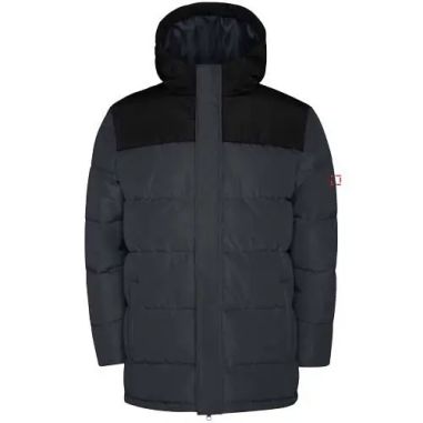 Chaqueta acolchada infantil con capucha fija