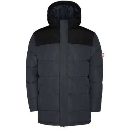 Chaqueta acolchada infantil con capucha fija