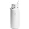Botella de agua Hydro Flask de acero inoxidable con aislamiento térmico y boca ancha de 946 ml, con tapón con pajita Ecológica P - Imagen 12