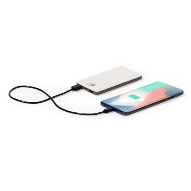Power bank fibra café algodón reciclado 5000 mAh
