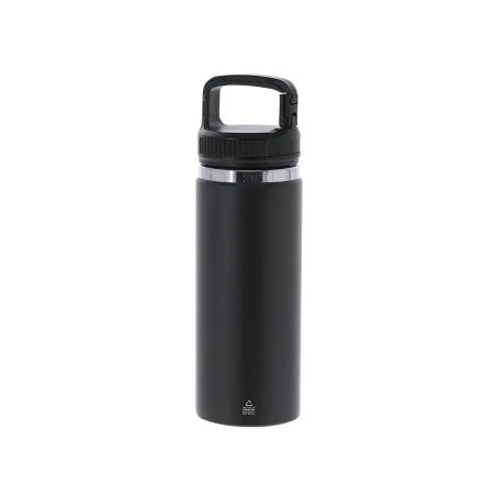 Bidón inox reciclado 550 ml mosquetón BPA free