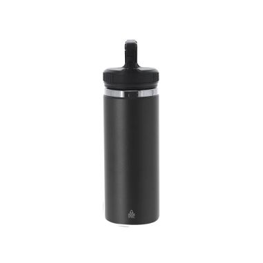 Bidón inox reciclado 550 ml mosquetón BPA free