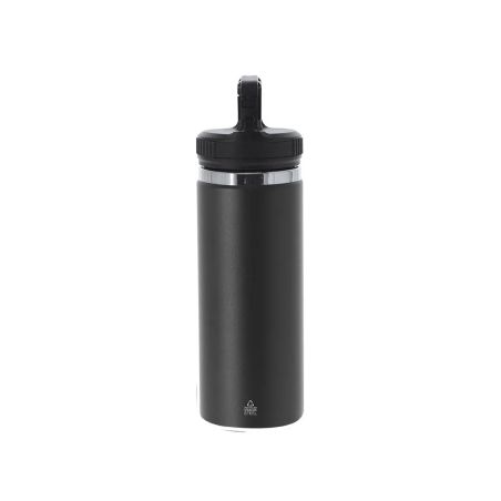 Bidón inox reciclado 550 ml mosquetón BPA free
